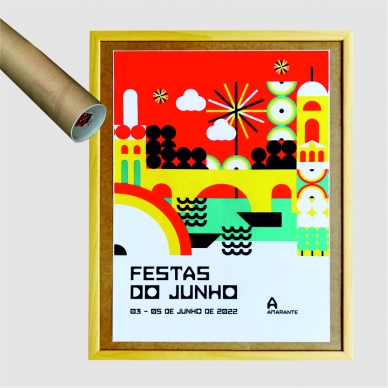 Serigrafias do cartaz das Festas do Junho